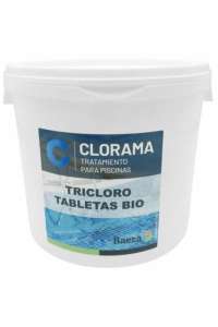 TRICLORO EN TABLETAS 200Gr, CLORAMA BIO, ENVASE 5 KG.