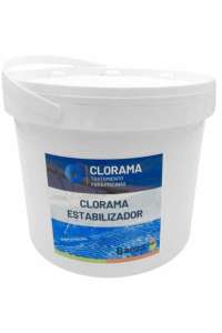 STABILISATEUR DE CHLORE POUR PISCINES, CLORAMA, EMBALLAGE DE 5 KG.