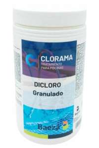 CLORO CHOQUE GRANULADO A 55%, PARA PISCINAS, CLORAMA, EMBALAGEM 1 KG