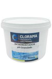 AUGMENTATEUR DE PH POUR PISCINE GRANULÉE, CHLORAMA, PAQUET DE 6 KG.