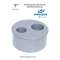 PLUG, DOUBLE REDUCTION, D-125mm - E-40 - 40mm, SANITARY GREY PVC, MALE-FEMALE, FOR GLUING, ADEQUA.