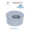 PLUG, SINGLE REDUCTION, D-125mm - E-50mm, SANITARY GREY PVC, MALE-FEMALE, FOR GLUING, ADEQUA.