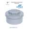 PLUG, REGISTRATION D-110mm SANITARY GRAY PVC, MALE, FOR GLUING, ADEQUA.