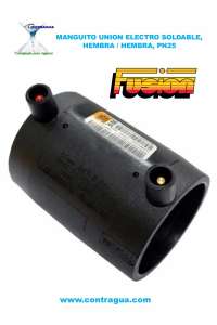 SLEEVE, UNION, D-75mm, PN25, FEMALE – FEMALE, ELECTRO SOLDABLE, PE.