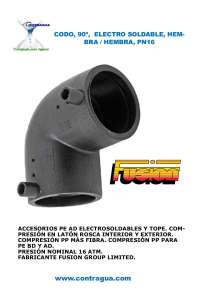 CODO IGUAL, D-50mm, 90º, PN16, HEMBRA – HEMBRA, ELECTRO SOLDABLE, PE100.