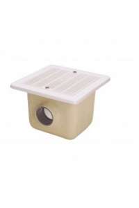 EUROPEAN STANDARD DRAIN, D-75, SQUARE 330 x 330mm, 22359, ASTRALPOOL.