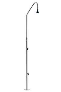 POOL SHOWER, D-43, 18/8 STAINLESS STEEL, 1 SHOWER SHOWER, 1 FOOTWASH TAPS, 00092