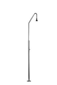 POOL SHOWER, STAINLESS STEEL. 1 SPRINKLER, AUTOMATIC VALVE AND FOOT WASHER, 15841
