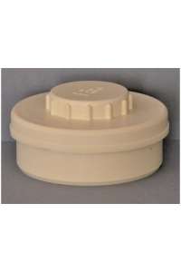 MANIFOLD PLUG, D-90mm, MALE, SOUNDPROOF PVC, FOR GLUING