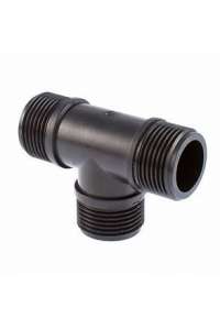 MALE THREADED TEE, 1/2"-3/4"-1/2", P.P.