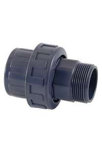 ENLACE 3 PIEZAS, ENCOLAR, D-75mm, ROSCA MACHO, 2,1/2”, PVC, PIXTO, PN10, 02359, CEPEX.