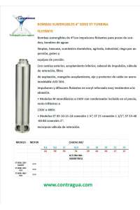 ELECTRIC MOTOR 4 ", ST, TSA, 3 CV, 220V, THREE PHASE.